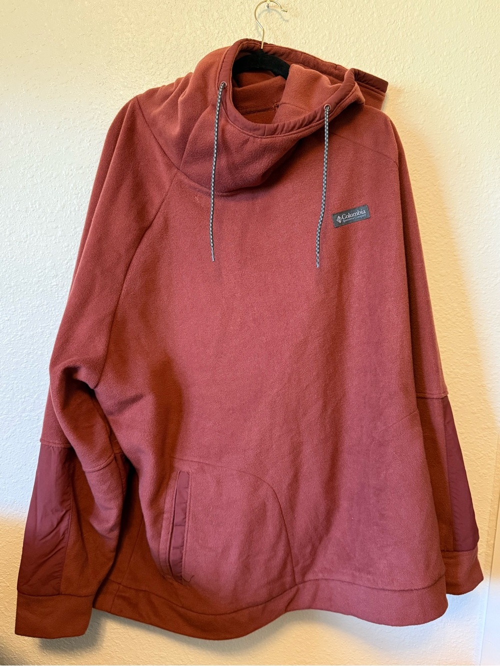 Columbia Men's Rust Crewneck Fleece Pullover